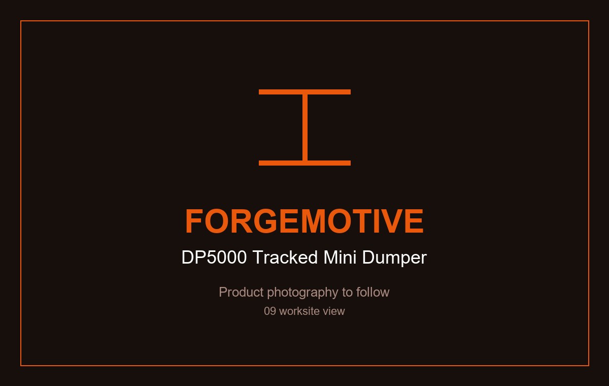 DP5000 tracked mini dumper, working on a quarry worksite